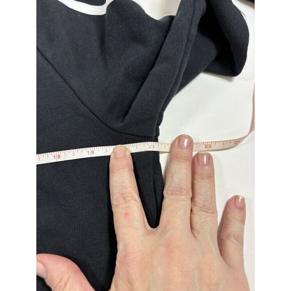 Adidas Pullover Sweatshirt Black Large Tunic Style Long Sleeve - Picture 6 of 10